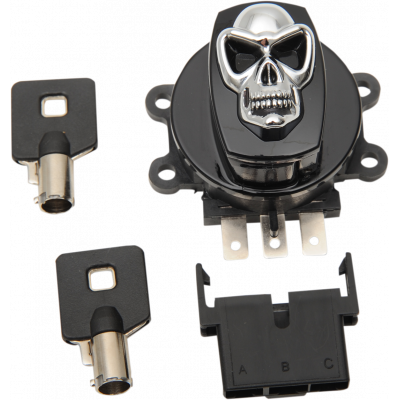 Interruptor de encendido Skull DRAG SPECIALTIES 21-0209GBSKD