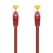 AISENS Cable De Red Latiguillo RJ45 LSZH Cat.7 600 MHz S/FTP PIMF AWG26, Rojo, 25 cm