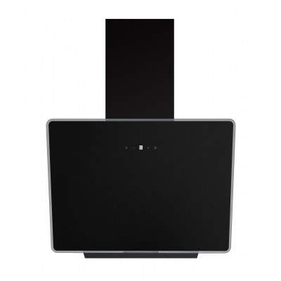 Campana Midea MH60A3200BES, Inclinada, 60cm, Cristal Negro, Panel cristal Negro, D, 630m³
