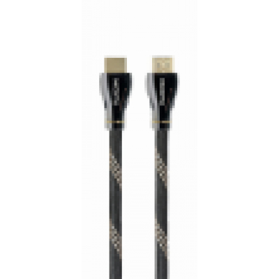 CABLE HDMI 2.1 8K 60HZ GEMBIRD CCBP-HDMI8K-2M PREMIUM TRENZADO ETHERNET 2M NEGRO