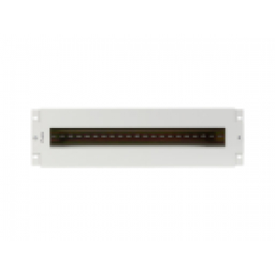 PANEL LANBERG DISTRIBUIDRO DE TENSION 19 3U CON RAIL DIN TS-35 GRIS
