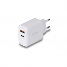 Lindy 73424 cargador de dispositivo móvil Universal Blanco Corriente alterna Carga rápida Interior