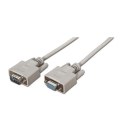 AISENS CABLE SERIE RS232 DB9M-DB9H BEIGE 1.80M