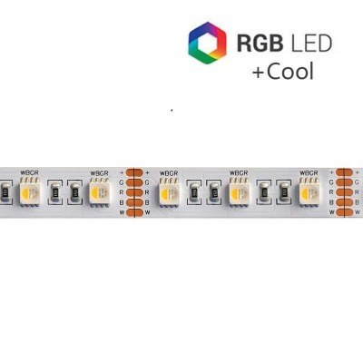 Tira LED RGBW 6000K 24V 19,2W/m 60LED/m IP20 5m