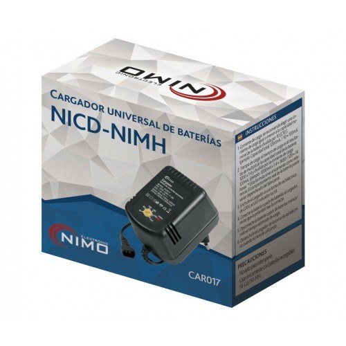 Cargador Baterias NiCd NiMh 1,2 a 12V 300mA