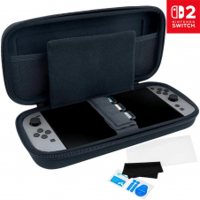Nacon Pack Funda Rigida + Protector para Nintendo Switch 2 Negra (SWITCHNEWPACK5BLACK)
