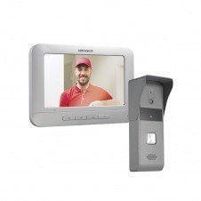 KIT DE VIDEOPORTERO ANALOGICO HIKVISION DS-KIS203-T CON PANTALLA LCD A COLOR DE 7