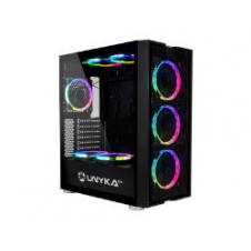 Torre Unyka Exagon Argb S/f Usb2/3 Atx Negra