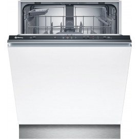 Lavavajillas integrable Balay 3VF304NP, 60 cm, 12 servicios, clase E, 92 kWh/100 ciclos, 48dB, media carga, 4 programas, AquaStop, acero inox