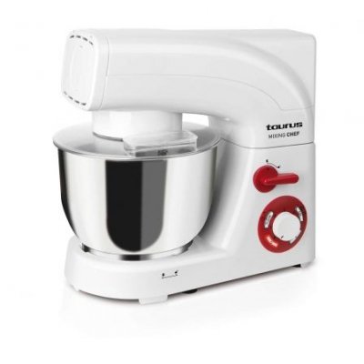 BATIDORA AMASADORA TAURUS MIXING CHEF - 1200W - 2 PROGRAMAS - 6 VELOCIDADES - TURBO - RECIPIENTE ACERO INOX 5.5 LITROS - 3 ACCESORIOS