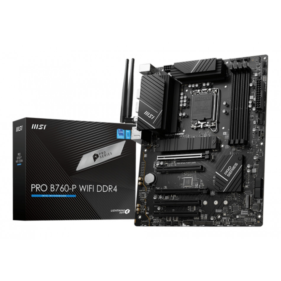 PRO B760-P WIFI DDR4 placa base Intel B760 LGA 1700 ATX