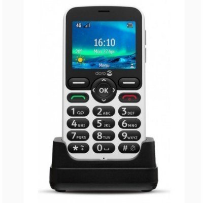 Telefono movil doro 5860 white - black - 2.4pulgadas - 4g - blanco y negro