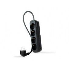 Regleta Nanocable 4xschuko 1.4m Negra