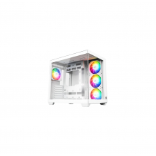 XYZ TESSERACT X, TORRE GAMING,DUAL CHAMBER, 7x VENTILADORES, CRISTAL,BTF, TYPO C, ATX, BLANCA