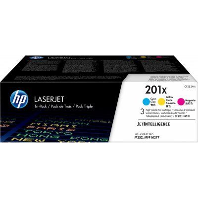 HP CF401X/CF402X/CF403X Pack de 3 Cartuchos de Toner Originales - 201X
