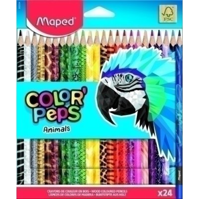 LAPICES MAPED COLOR PEPS ANIM. est.24 - Pack de 12 unidades