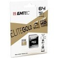 MEMORIA SD MICRO 64GB EMTEC ELITE GOLD 85MB/S SD + ADAPTER UHS1 U1 ECMSDM64GXC10GP