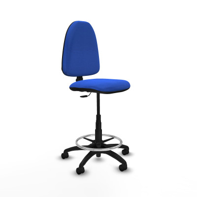 Taburete Aýna CP bali azul base poliamida ruedas nailon 50mm