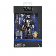 Figura hasbro star wars the black series the mandalorian and grogu