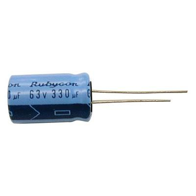 Condensador Electrolítico RADIAL 330uF 63Vdc 105ºC Ø10x20mm Samwha