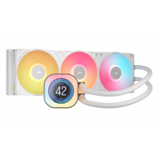 Corsair iCUE LINK TITAN 360 RX LCD Procesador Sistema de refrigeración líquida todo en uno 12 cm Blanco 1 pieza(s)