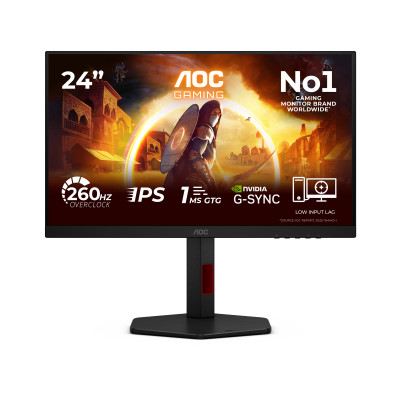 G4 24G4ZR pantalla para PC 60,5 cm (23.8) 1920 x 1080 Pixeles Full HD LED Negro, Rojo