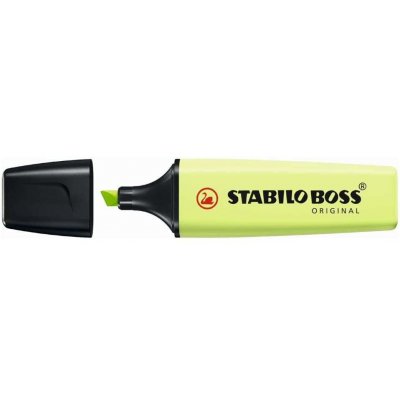 Stabilo Boss 70 Pastel Marcador Fluorescente - Trazo entre 2 y 5mm - Recargable - Tinta con Base de Agua - Color Chispa de Lima