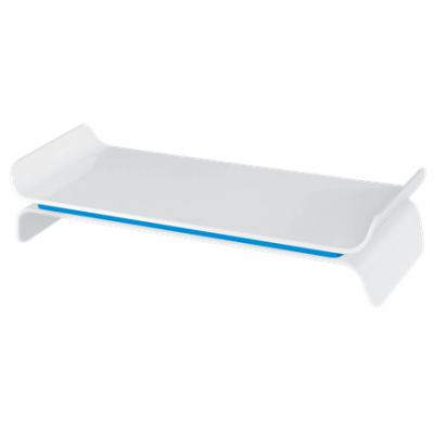 65040036 soporte para monitor 68,6 cm (27) Escritorio Azul, Blanco