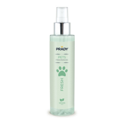 Perfume para mascotas Prady Fresh - Frasco de 150 ml | Spray pulverizador