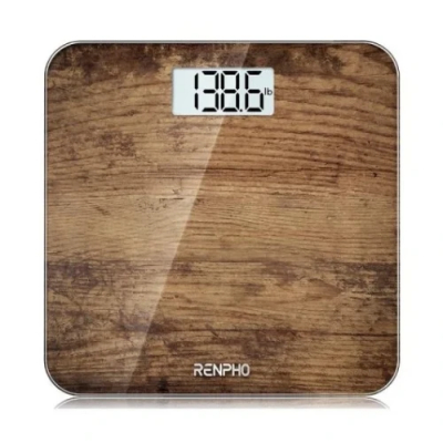RENPHO CORE 1S - BODY WEIGHT SCALE - LARGE SCREEN - 3AAA - 10.2X10.2X0.87INCH - BROWN