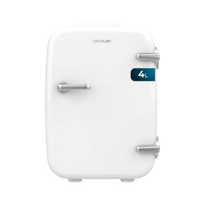 Cecotec Bolero MiniCooling 4L Habana White Mini Frigorifico Portatil - Capacidad 4L - Voltaje 12V - Temperatura Regulable - Enfria hasta 7ºC - Funcion Calentamiento hasta 65ºC - Color Blanco