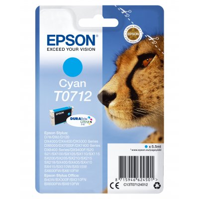 Cartucho de Tinta Original Epson T0712/ Cian