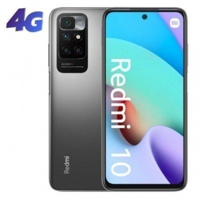 Smartphone Xiaomi Redmi 10 NFC 4GB/ 128GB/ 6.5/ Gris Carbón