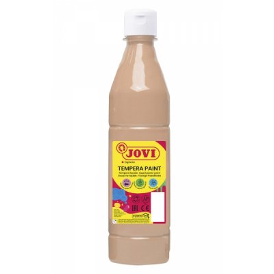 Jovi Tempera Paint Tempera Liquida 500ml - Base Agua - Lista para Usar - Alto Poder Cubriente - Secado Rapido - Excelente Fluidez - Adherencia en Multiples Superficies - Color Ocre