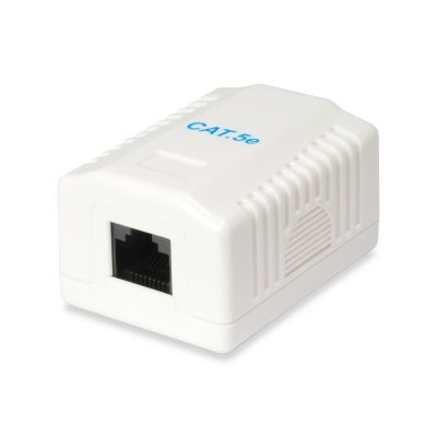 235113 caja de tomacorriente RJ-45 Blanco