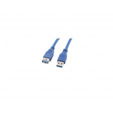 Lanberg CA-US3E-10CC-0030-B cable USB 3 m USB A Azul
