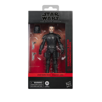 Figura hasbro star wars maul - shadow lord the black series mandalorian super commando kebris