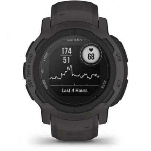 Smartwatch Garmin Instinct 2/ Notificaciones/ Frecuencia Cardíaca/ GPS/ Negro
