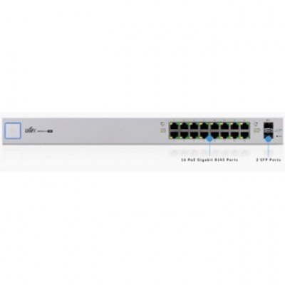 Switch 16 puertos ubiquiti us - 16 - 150w unifi