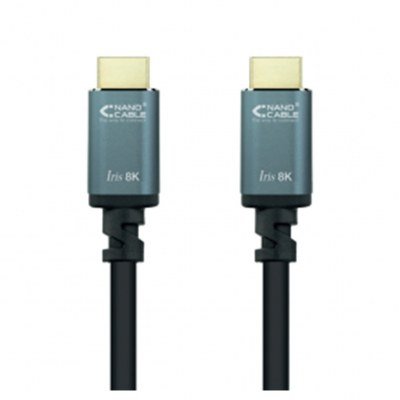 Cable nanocable hdmi 2.1 iris 8k macho - macho 2m negro