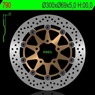 Disco de freno NG 790 Ø300 x Ø69 x 5 790