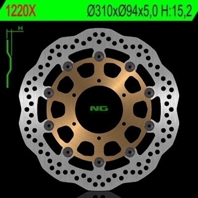 Disco de freno NG ondulado 1220X Ø310 x Ø94 x 5 1220X