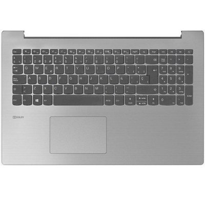 Top case + teclado compatible para portátil Lenovo 330-15IKB - Modelo 5CB0R16661 | Color plata | Repuesto completo de carcasa superior