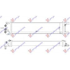 ADDITIONAL RADIATOR 1.5 ECOBOOST PETROL - 1.6 TDCi ECONETIC DIESEL (665X140X56) (NRF)