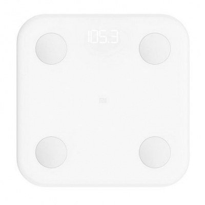 BÁSCULA DE BAÑO XIAOMI MI BODY COMPOSITION SCALE - BLUETOOTH - RANGO 5-150KG - 4XAAA - APLICACIÓN MI FIT - BLANCO
