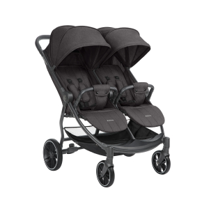 Carrito gemelar Happy 2 Gris Oscuro 2024