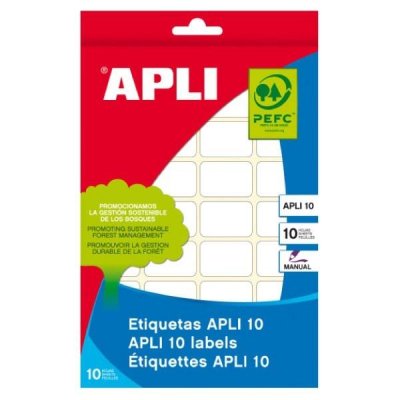 APLI Paq.150 etiquetas escritura manual 20x50mm