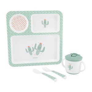 Juego de vajilla 4 uds Cactus Menta