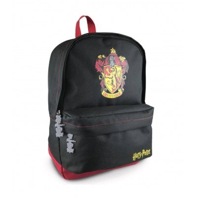 Mochila groovy harry potter escudo gryffindor negra 38 cm