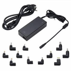 Ewent - EW3969 Cargador Automático Universal Notebook 90W con 11 Puntas (EW3966)